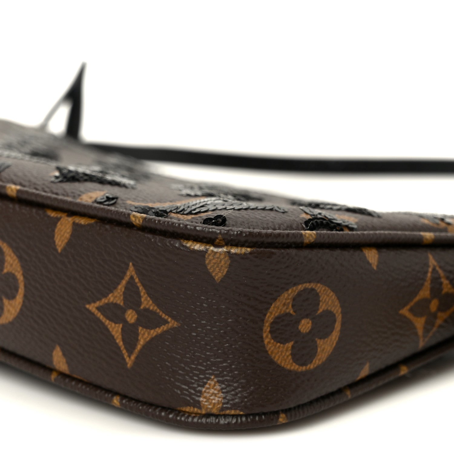 Monogram Sequins Pochette Accessories Black