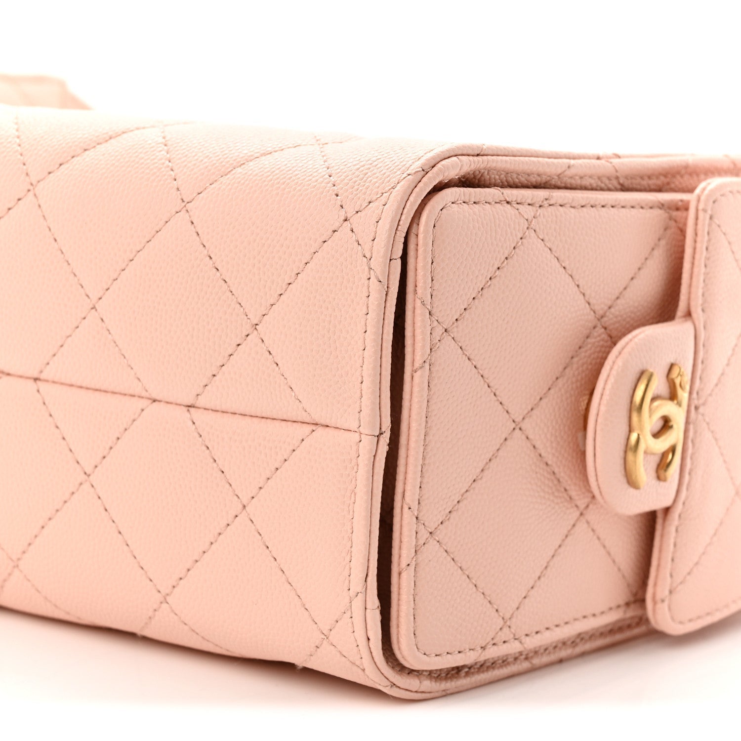 Caviar Quilted Mini Chanel 25 Handbag Light Pink