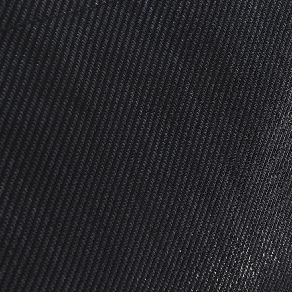 Mixed Fibers Calfskin Small Deauville Tote Black