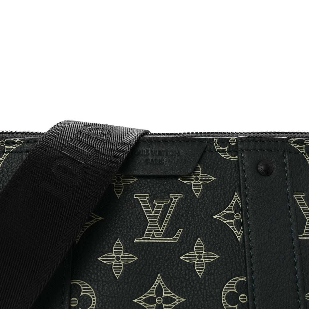 Monogram Shadow City Keepall Forest Green