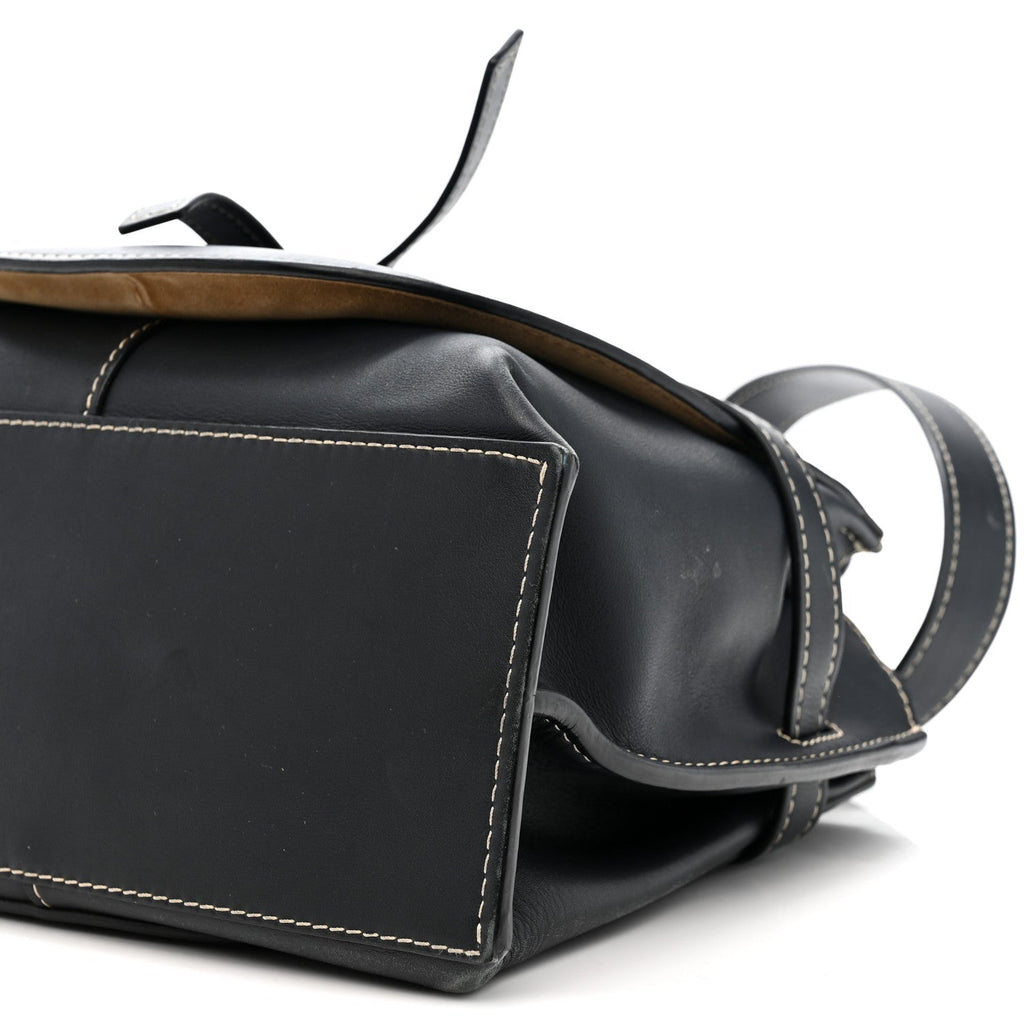 Calfskin Gate Tote Midnight Blue