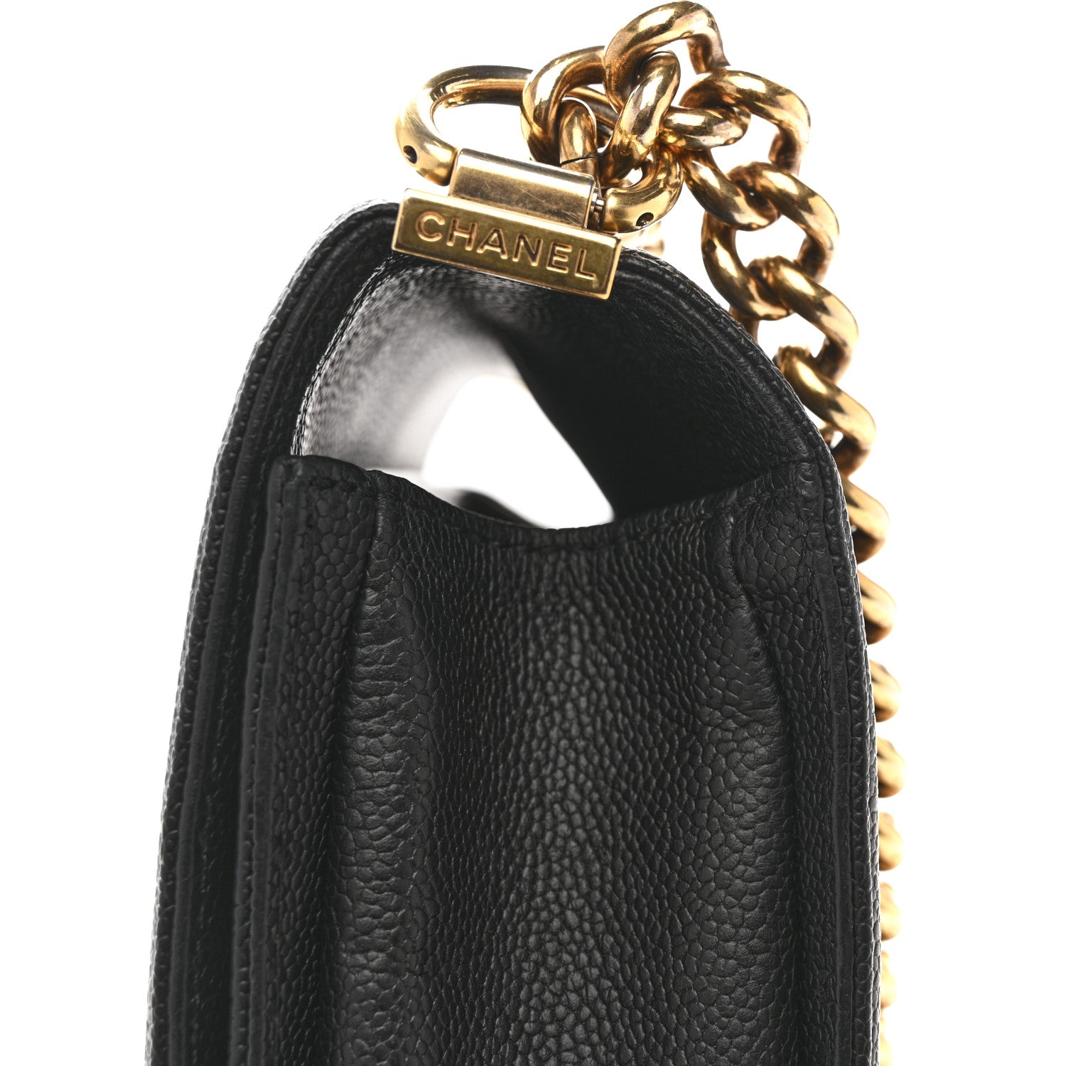 Caviar Quilted New Medium Boy Flap Black