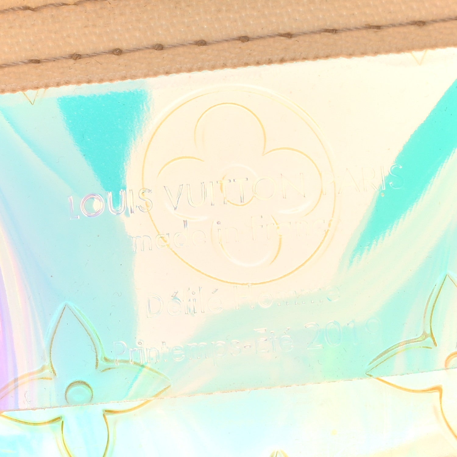 PVC Monogram Keepall Bandouliere 50 Iridescent Prism