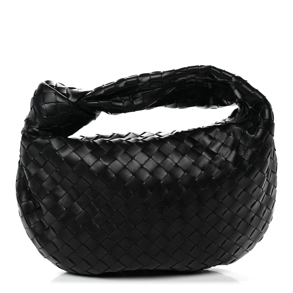 Nappa Intrecciato Teen Jodie Hobo Black