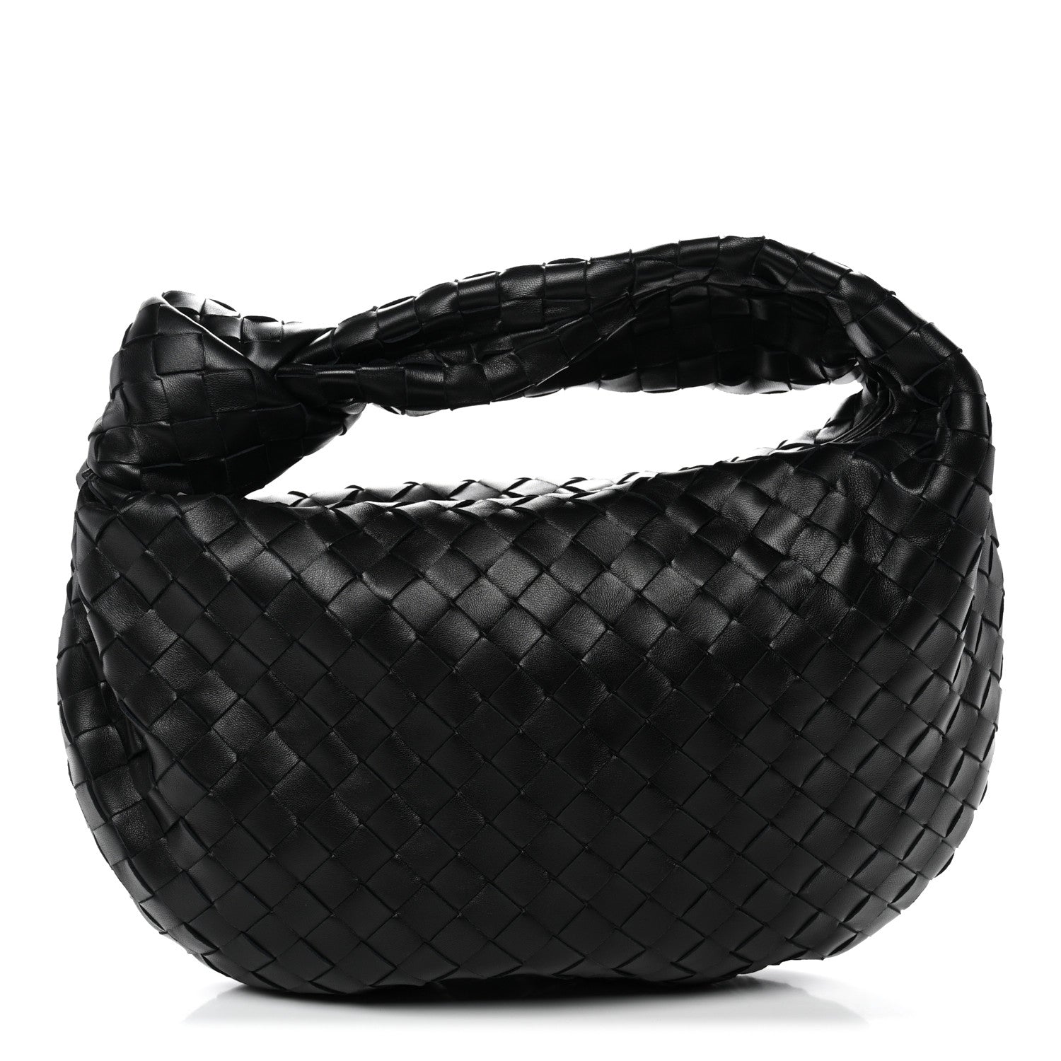 Nappa Intrecciato Teen Jodie Hobo Black