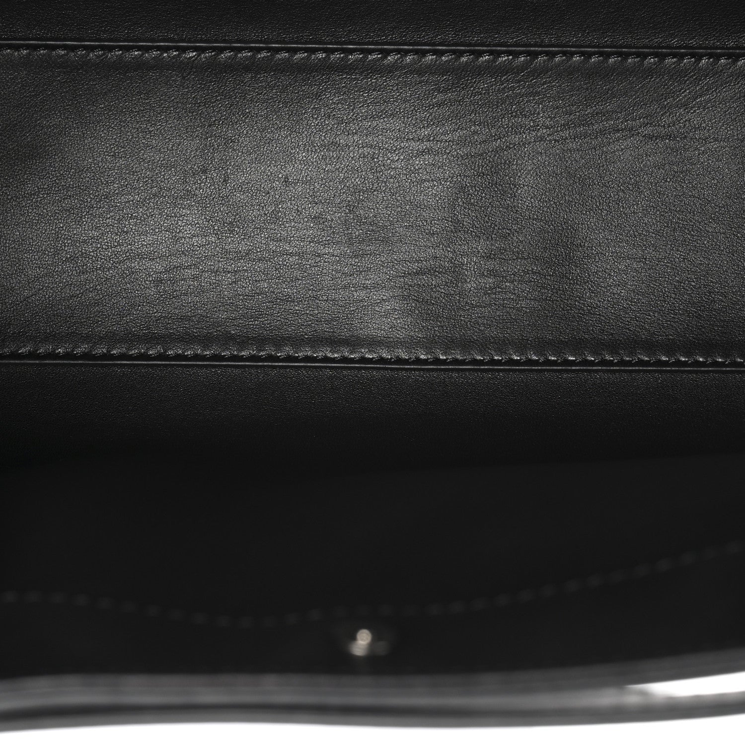 Polished Saddle Calfskin Small Alexia Bag Black