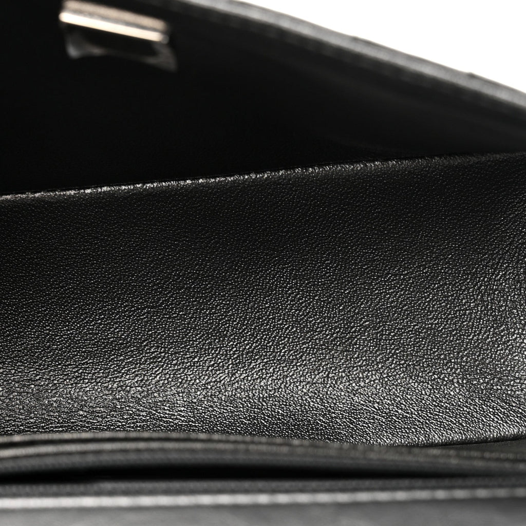 Metallic Aged Calfskin Chevron Quilted 2.55 Reissue Mini Flap Grey