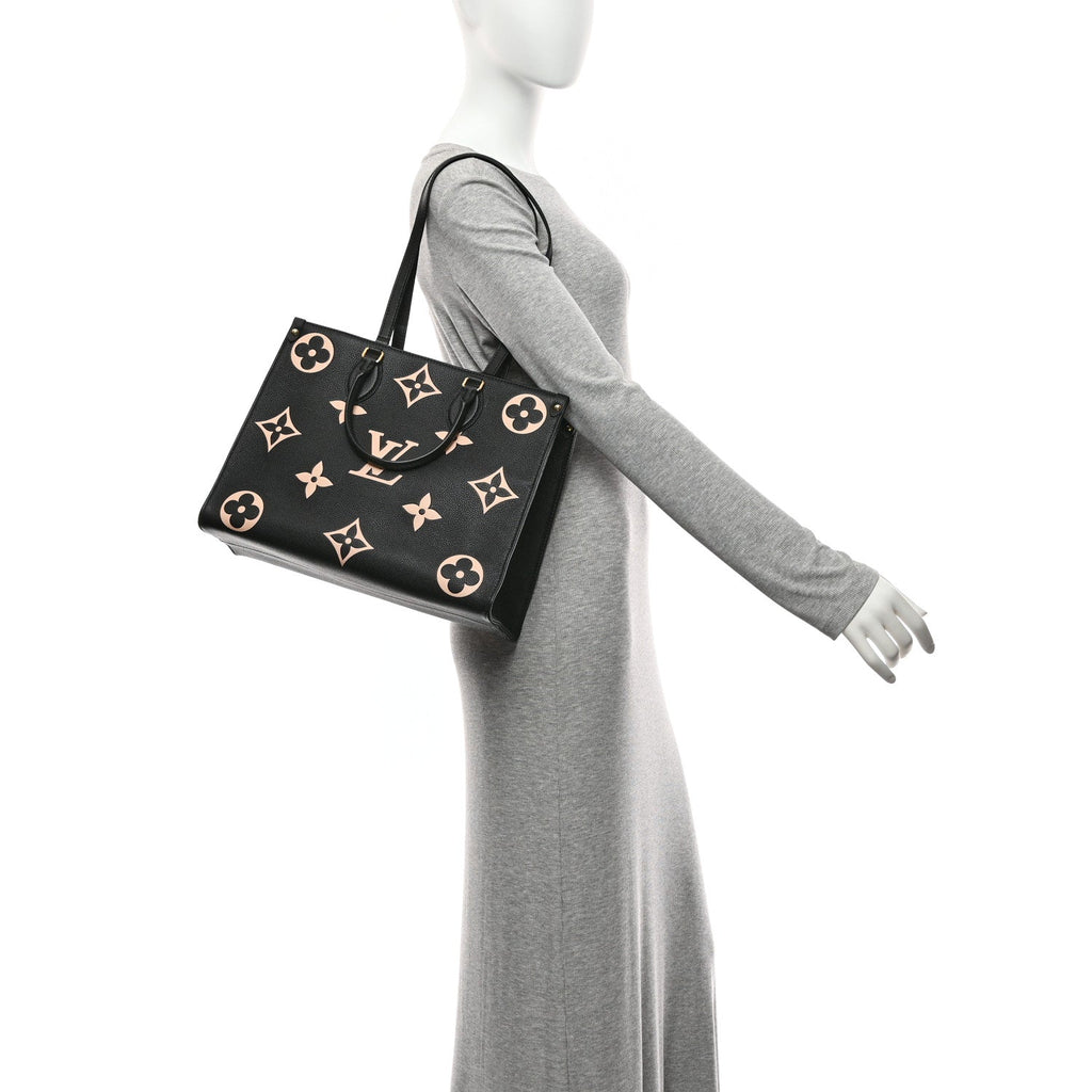 Empreinte Monogram Giant Onthego MM Black Beige