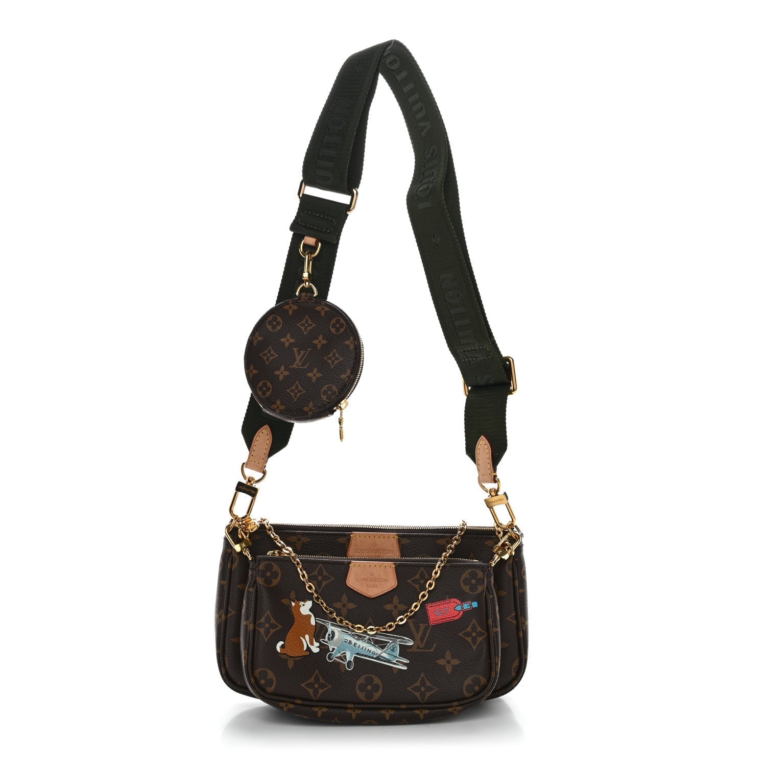 Monogram My LV World Tour Multi Pochette Accessories Kaki