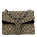 GG Supreme Monogram Medium Dionysus Shoulder Bag Black