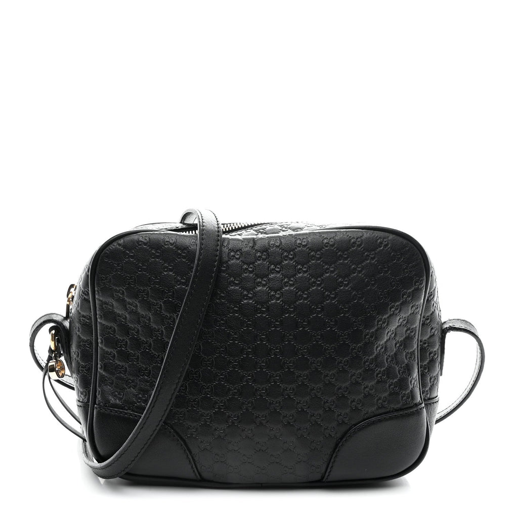 Microguccissima Mini Bree Messenger Bag Black