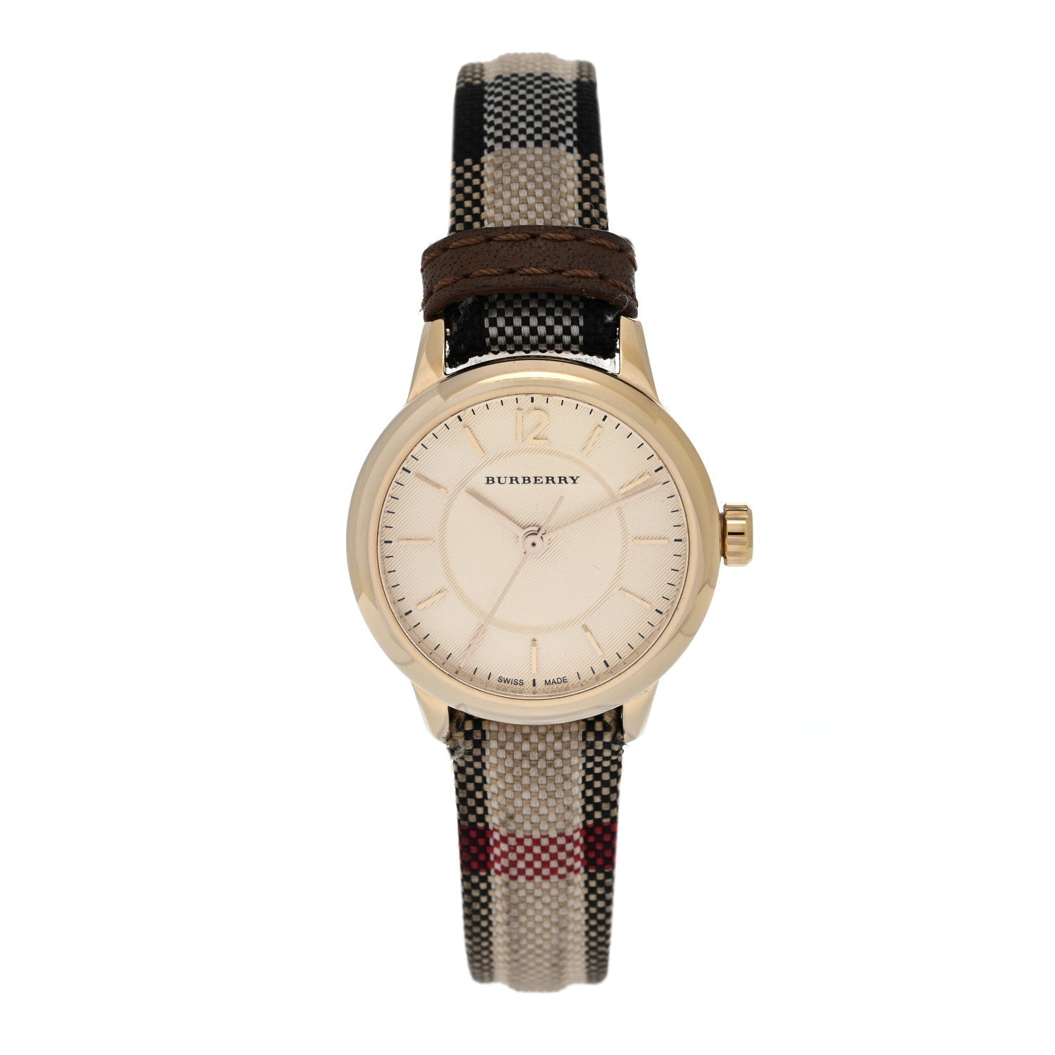 Stainless Steel Calfskin 26mm Classic Quartz Watch Champagne BU10201