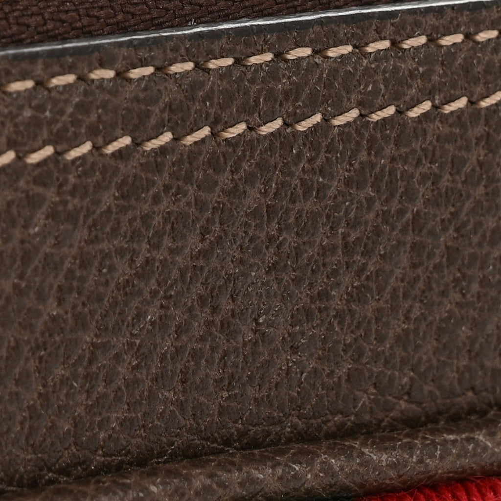 GG Supreme Monogram Web Small Ophidia Shoulder Bag Brown