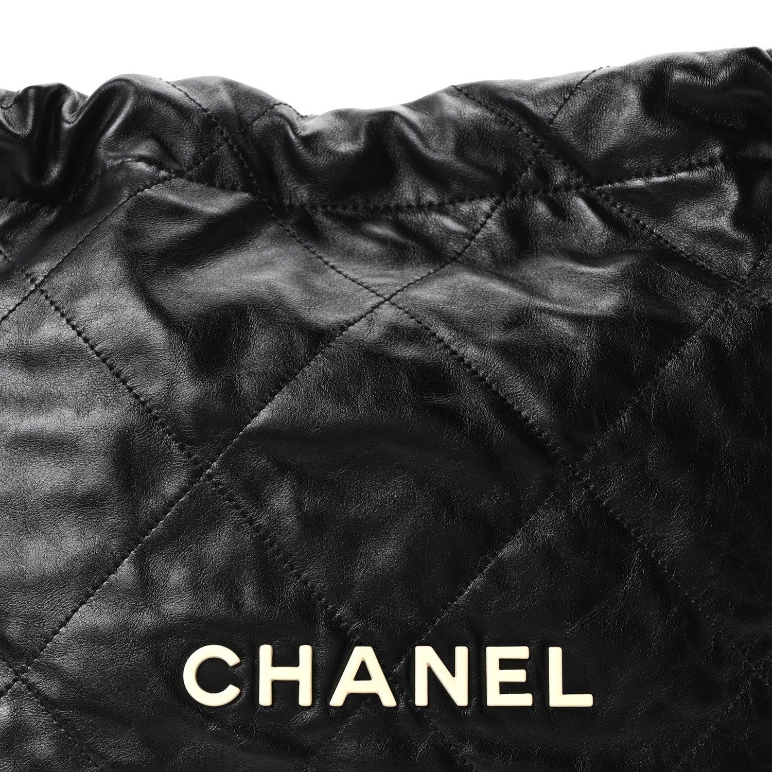 Calfskin Quilted Small Chanel 22 Black