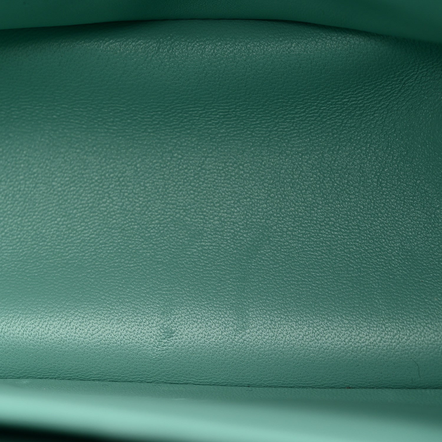 Caviar Quilted Jumbo Double Flap Light Green