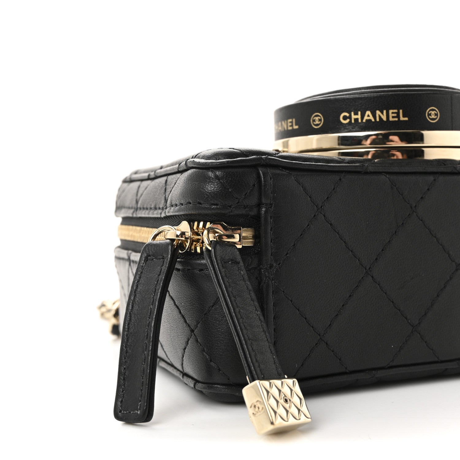 Lambskin Quilted Coco Click Bag Black