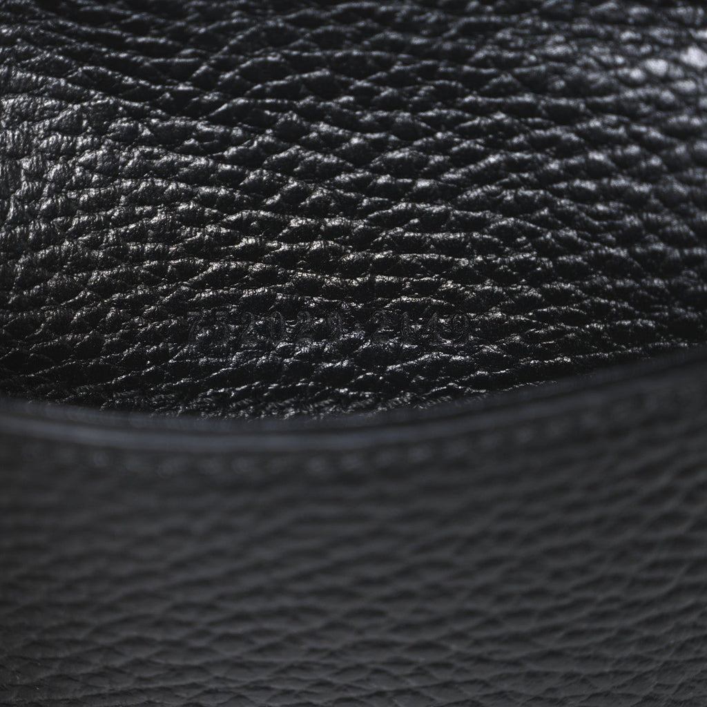 Dollar Calfskin Crystal Mini Dionysus Top Handle Bag Black Crystal