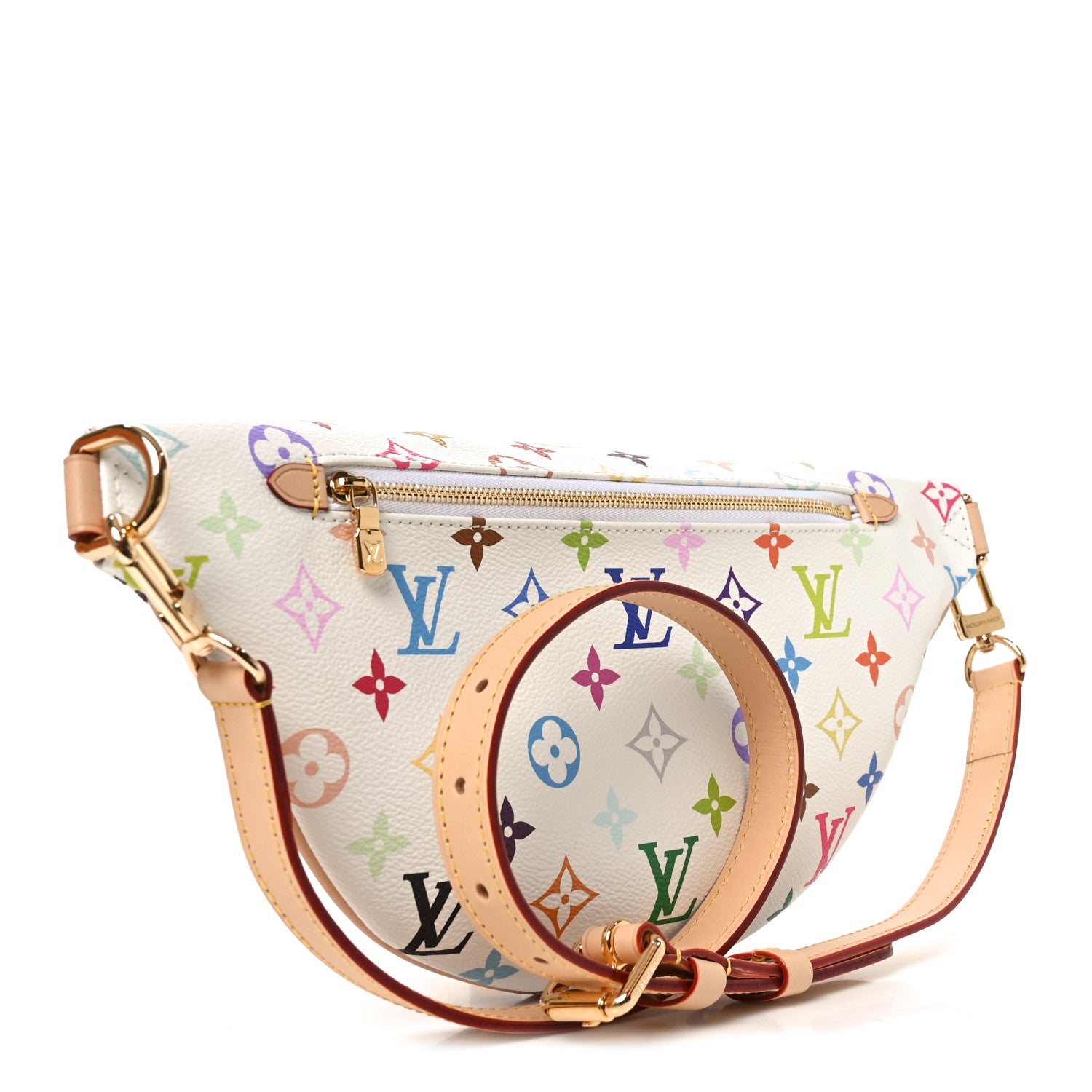LV X TM Monogram Multicolor High Rise Bumbag White