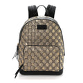GG Supreme Monogram Bees Print Small Day Backpack Beige Oro Black