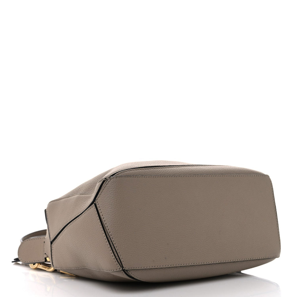 Grained Calfskin Small Puzzle Bag Sand