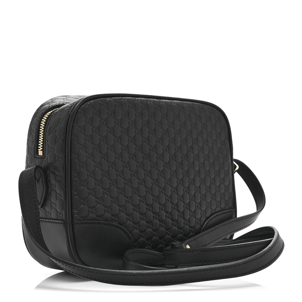 Microguccissima Mini Bree Messenger Bag Black