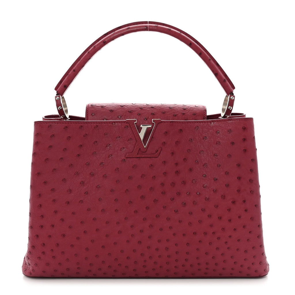 Ostrich Capucines MM Fuchsia