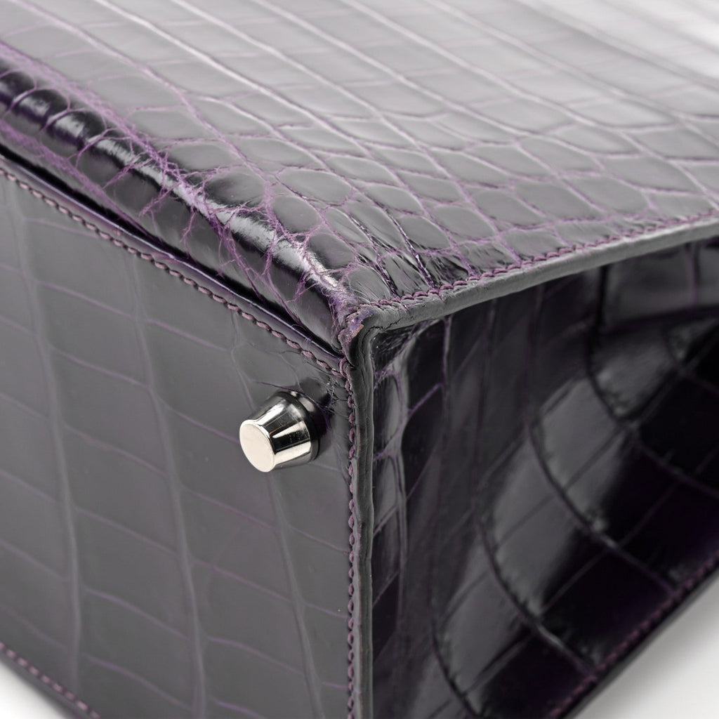 Shiny Niloticus Crocodile Kelly Sellier 28 Amethyst