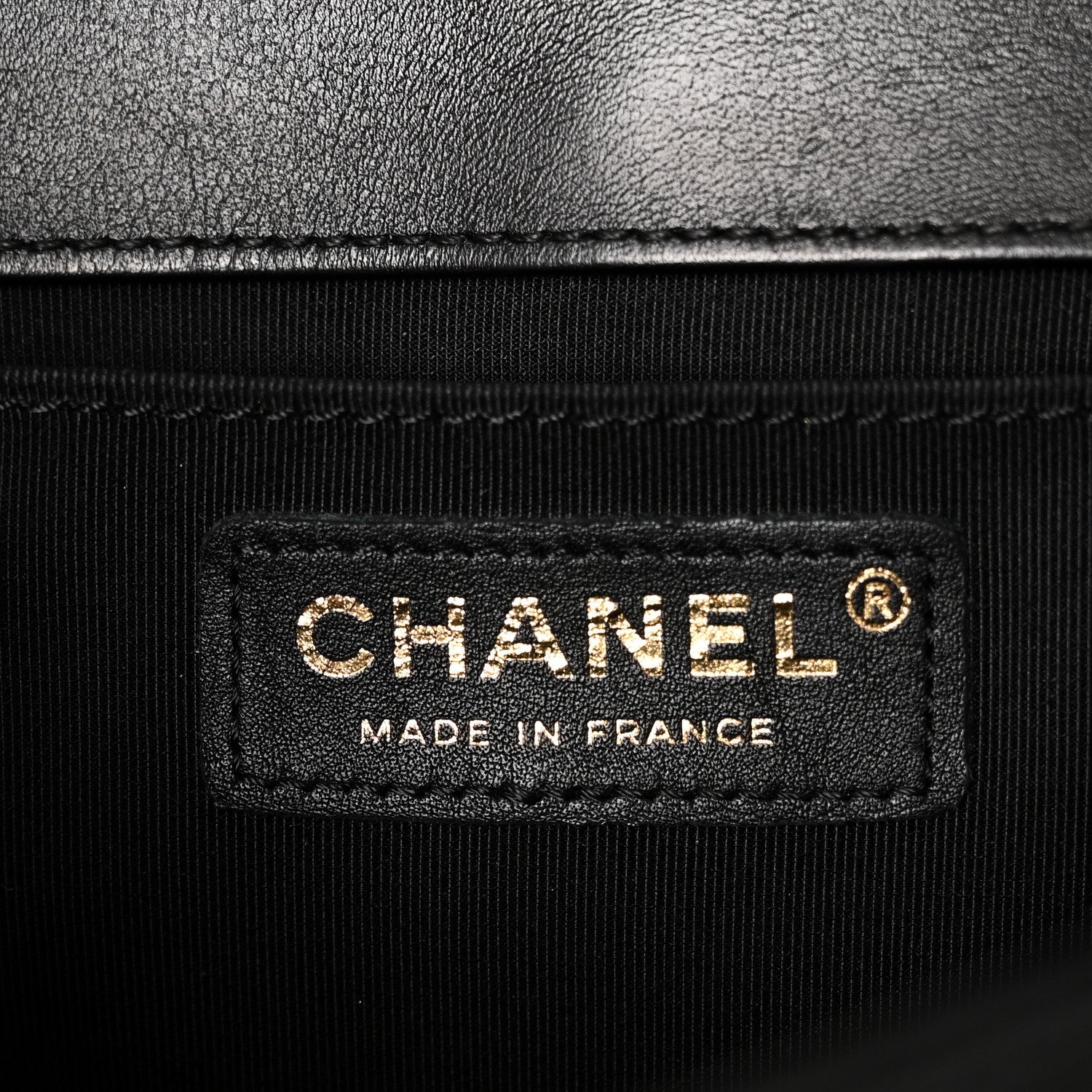 Lambskin Chevron Quilted Medium Boy Flap Black