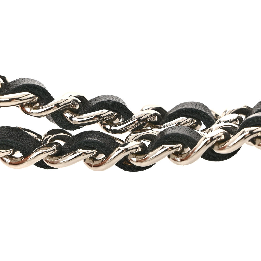 Patent Calfskin Quilted Reissue Wallet On Chain WOC So Black