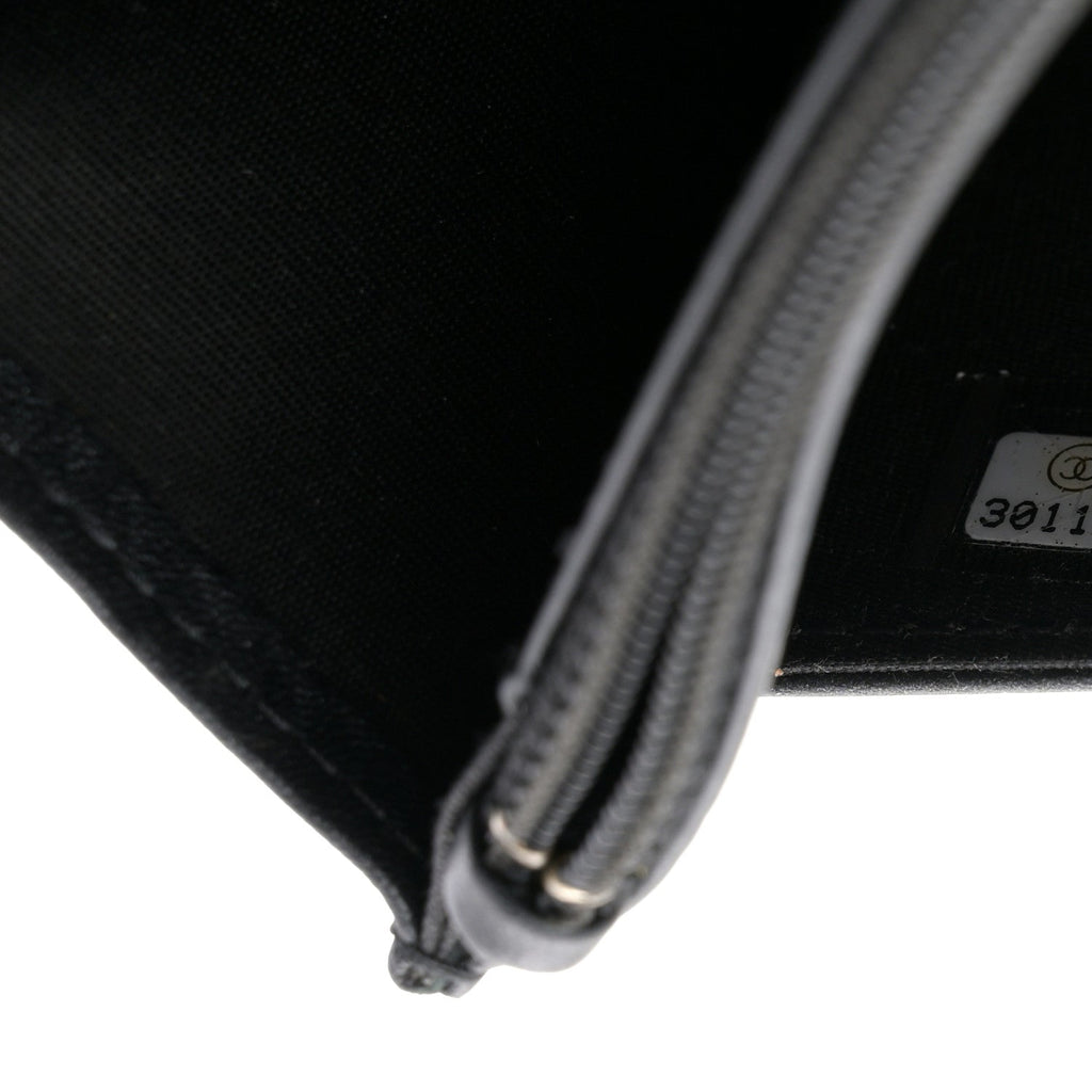 Caviar Quilted Vintage Mademoiselle Wallet On Chain WOC Black