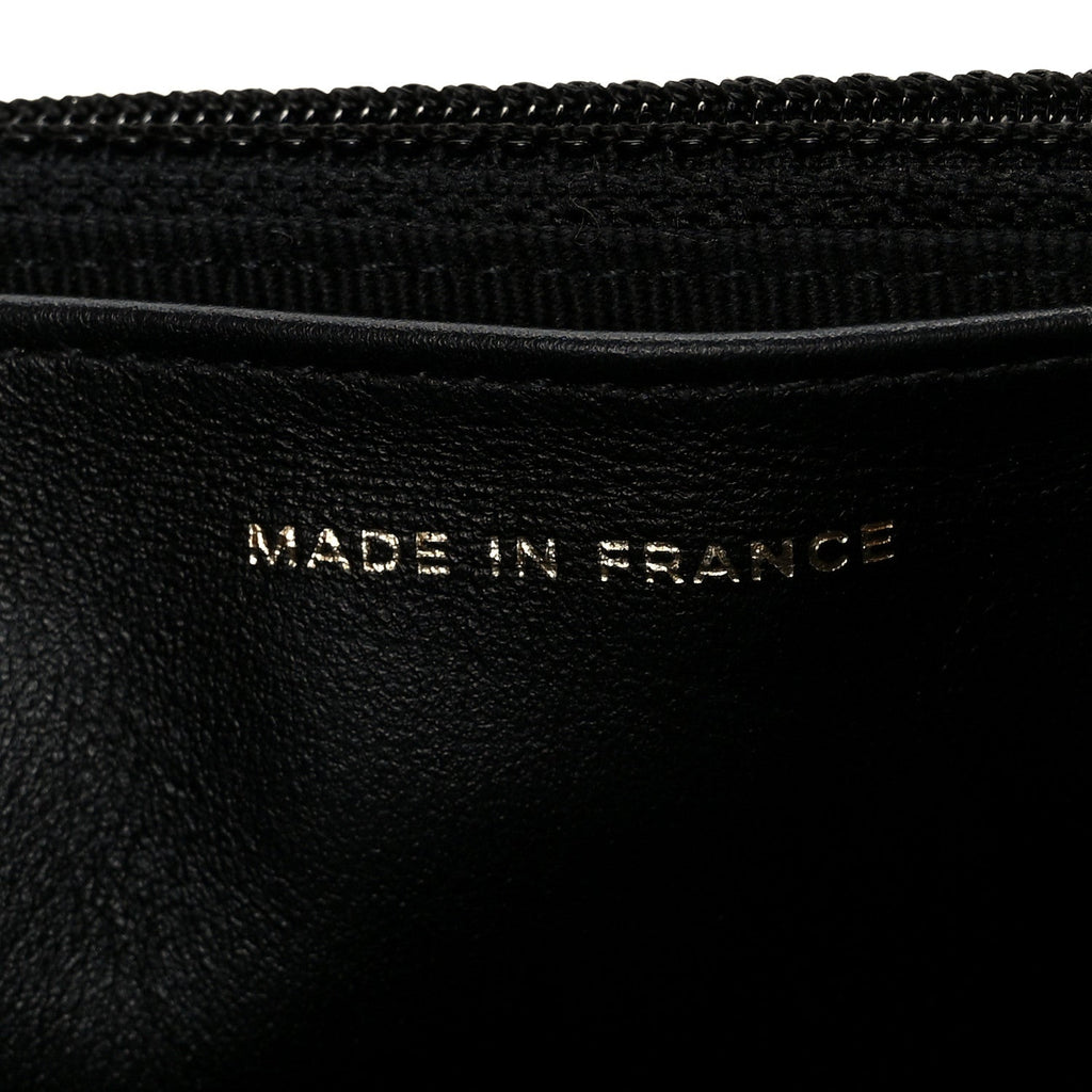 Caviar Quilted Boy Wallet On Chain WOC Black