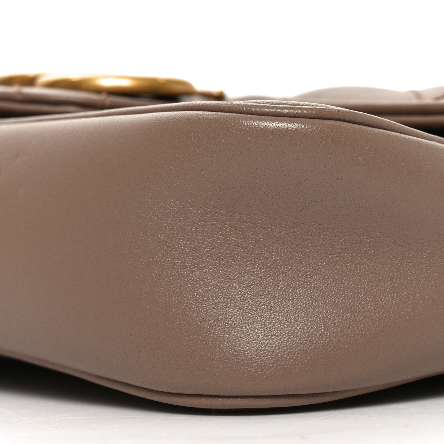 Calfskin Matelasse Super Mini GG Marmont Shoulder Bag Porcelain Rose