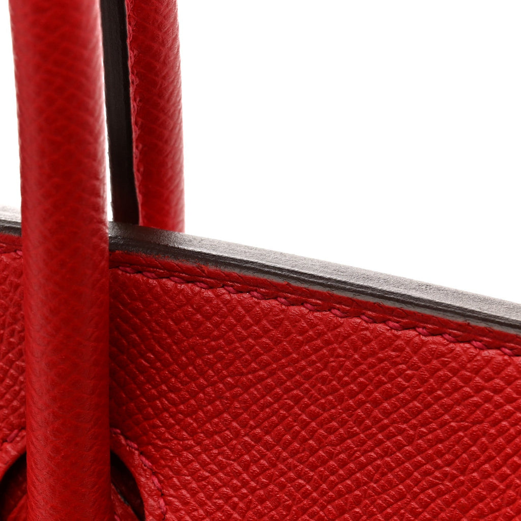 Epsom Birkin 30 Rouge Casaque