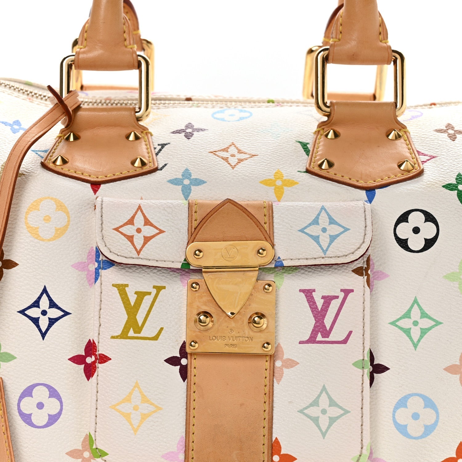 Monogram Multicolor Speedy 30 White