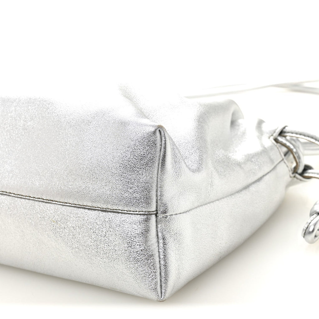 Metallic Nappa Donut Chain Flamenco Knot Silver