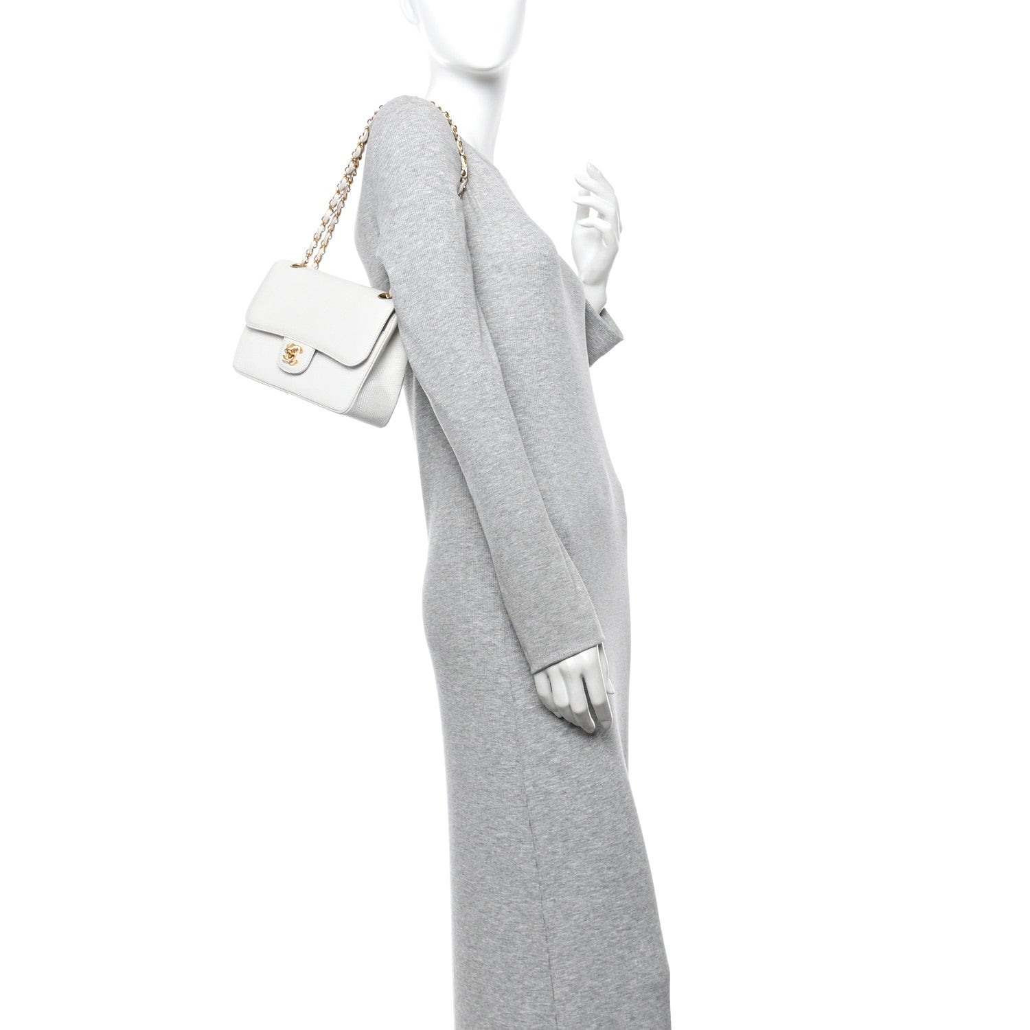 Lizard Small Double Flap White