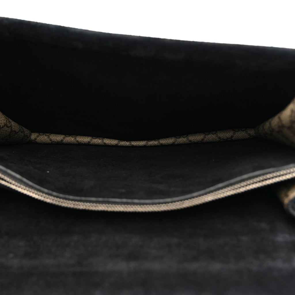 GG Supreme Monogram Medium Dionysus Shoulder Bag Black