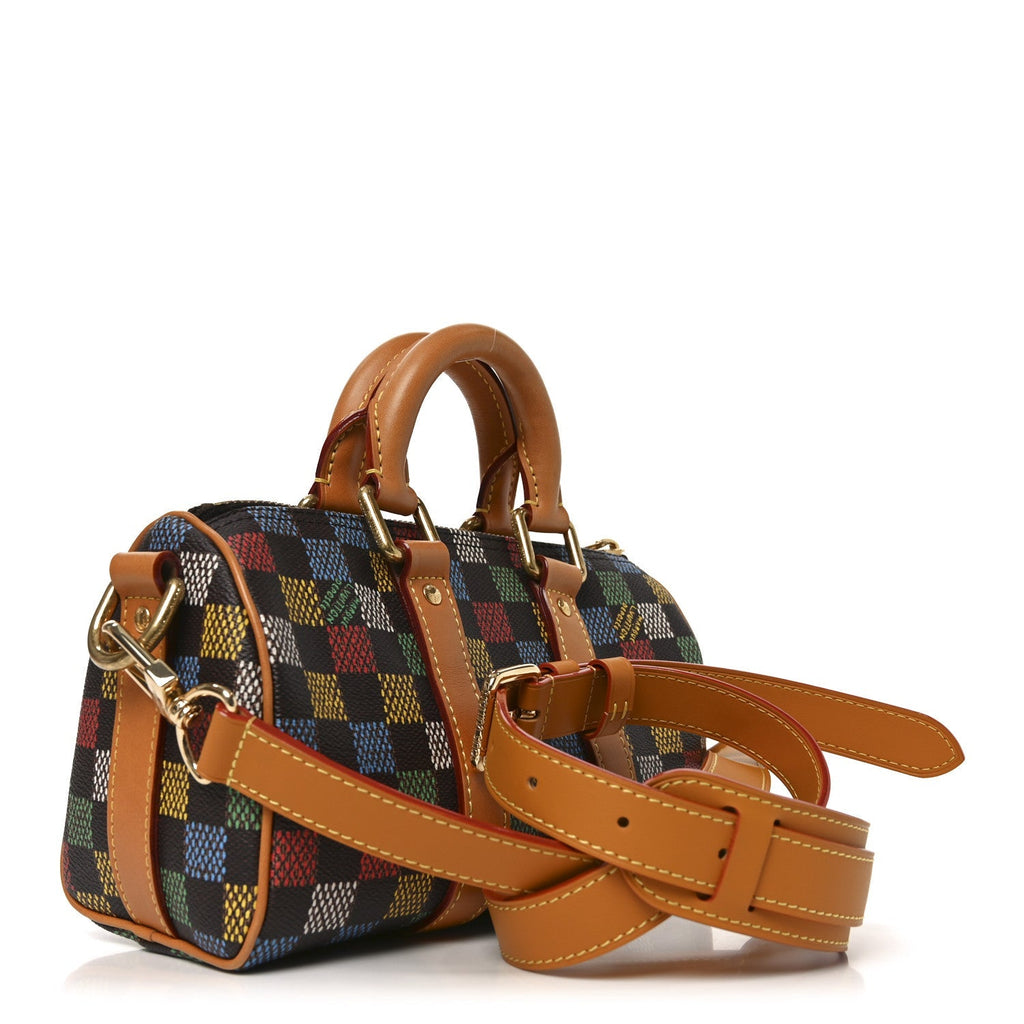 LV Vers Damier Ebene Keepall Bandouliere 25