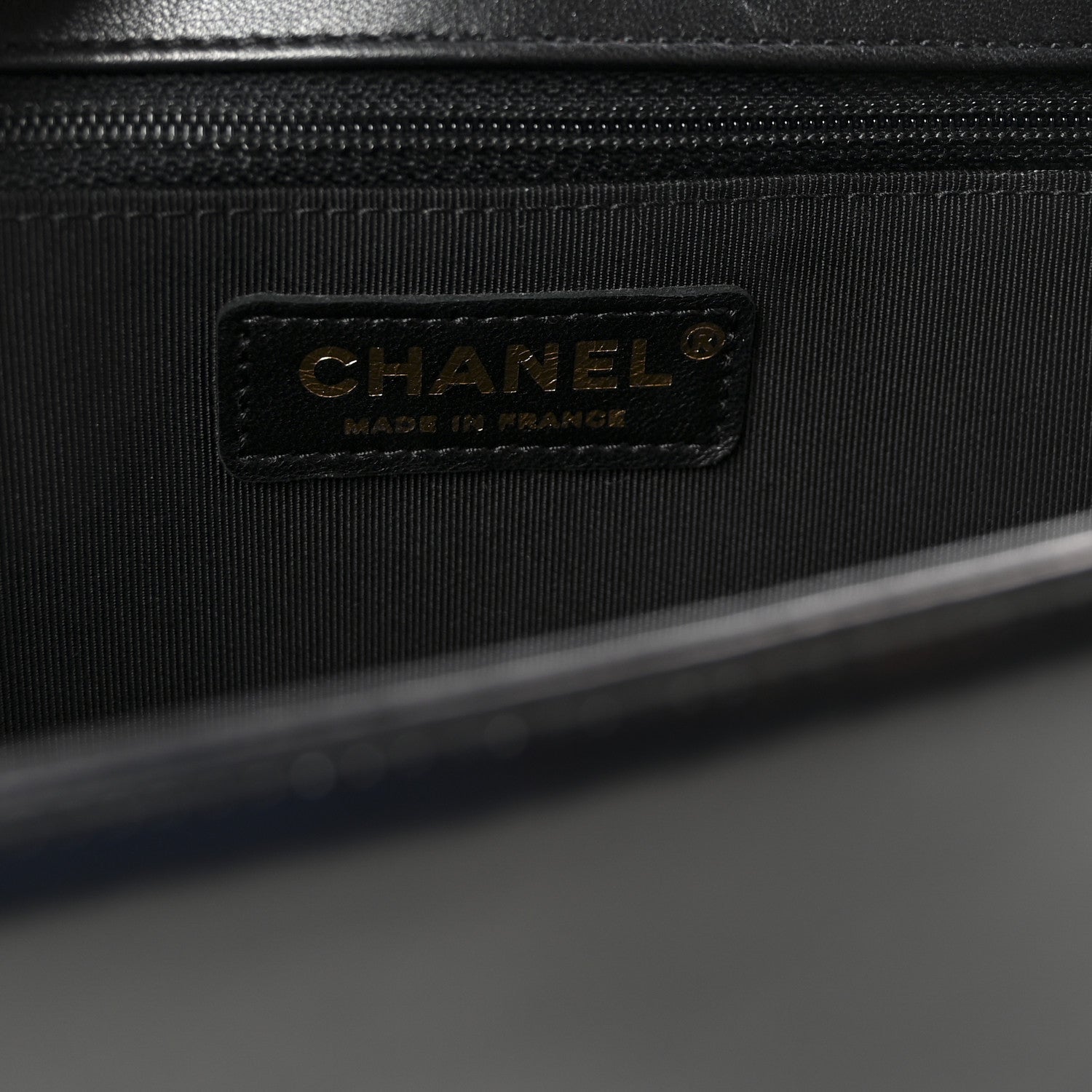Iridescent Glazed Calfskin Quilted New Medium Boy Flap Black