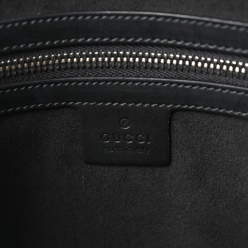 GG Supreme Monogram Caleido Web Briefcase Black