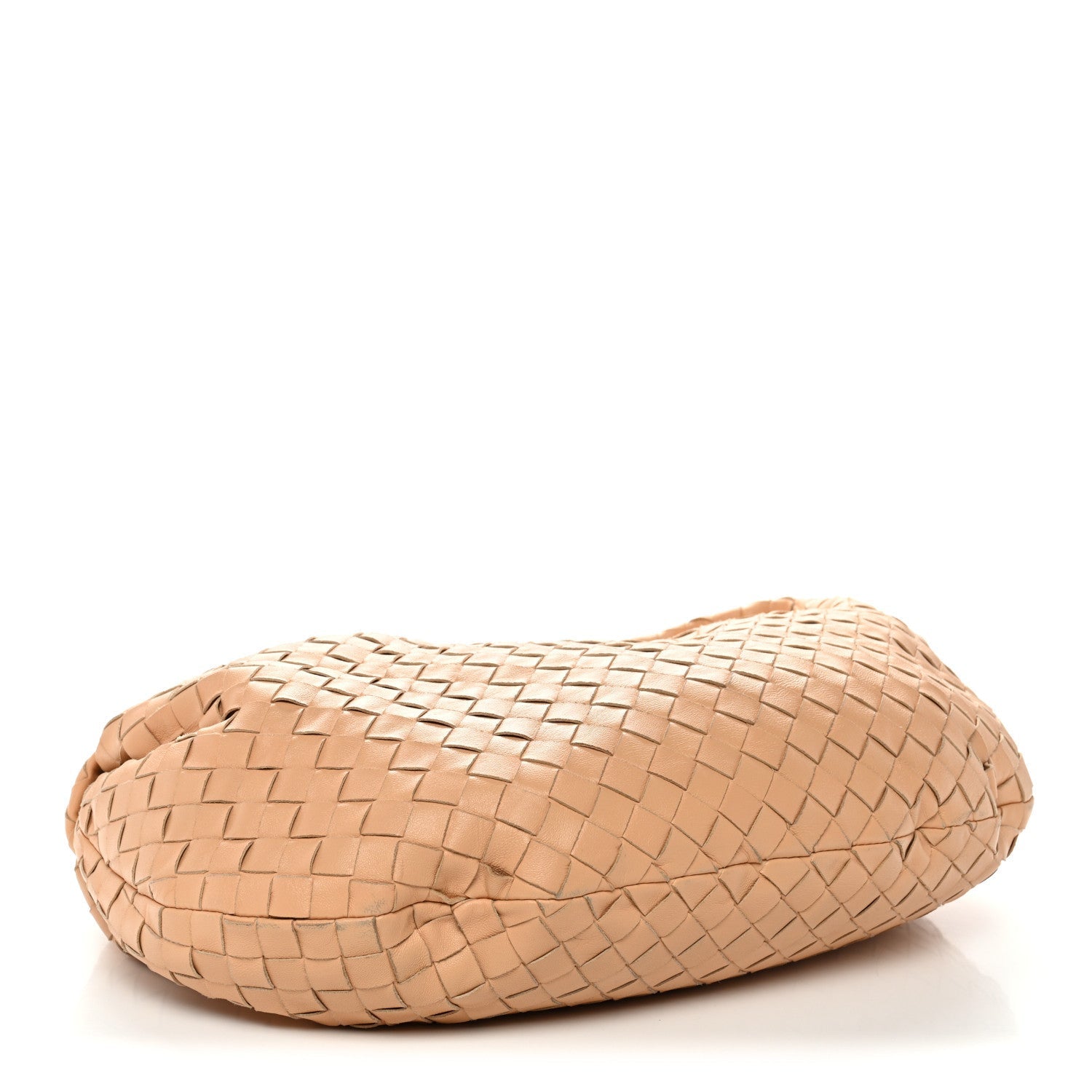 Nappa Intrecciato Small Jodie Hobo Almond