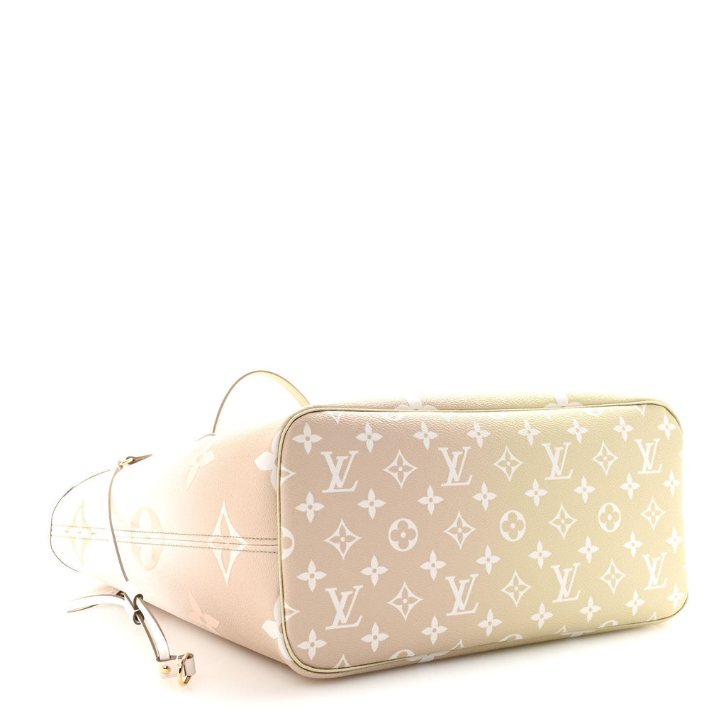 Monogram Giant Spring In The City Neverfull MM Sunset Kaki