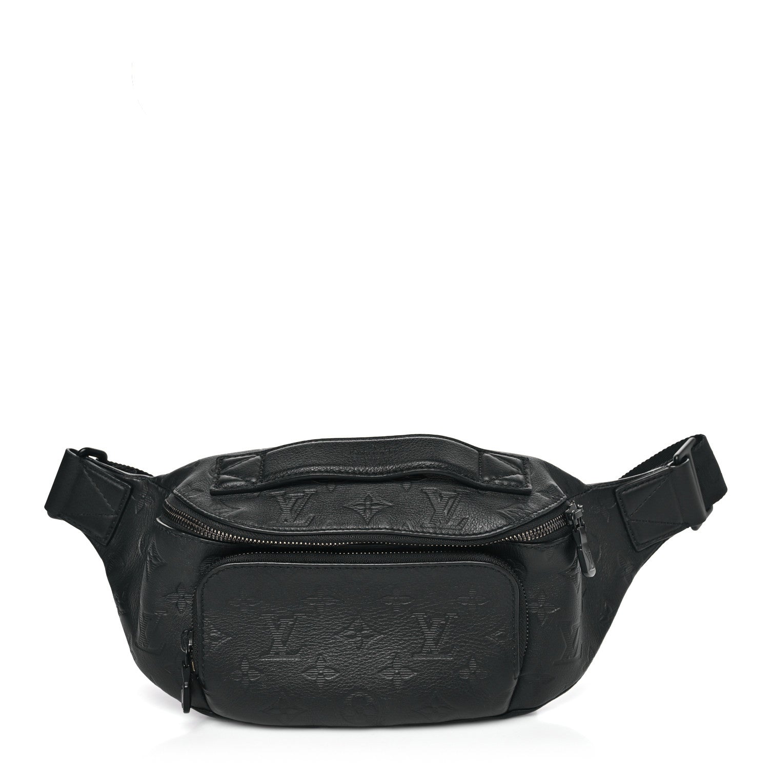 Calfskin Monogram Shadow Rush BumBag Black