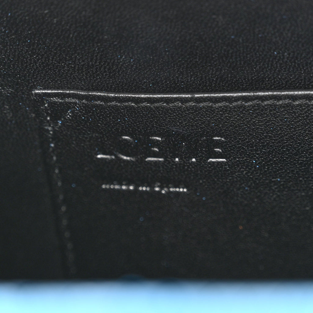 Snakeskin Small Postal Bag Sky Blue