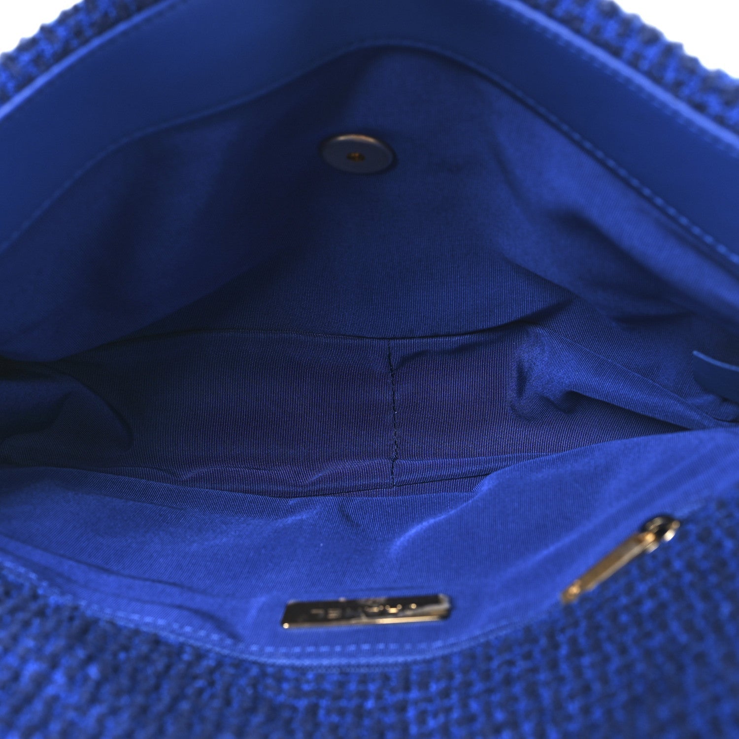 Tweed Quilted Large Chanel 19 Flap Blue