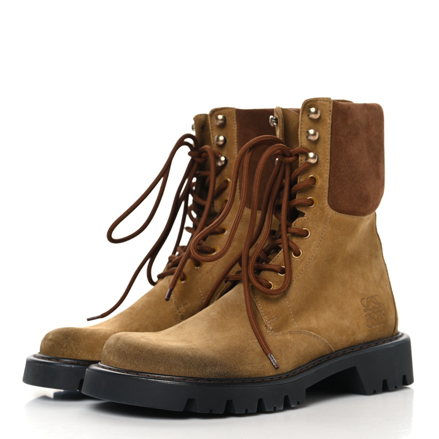 Suede Mens Sierra Combat Boots 40 Tobacco Brown