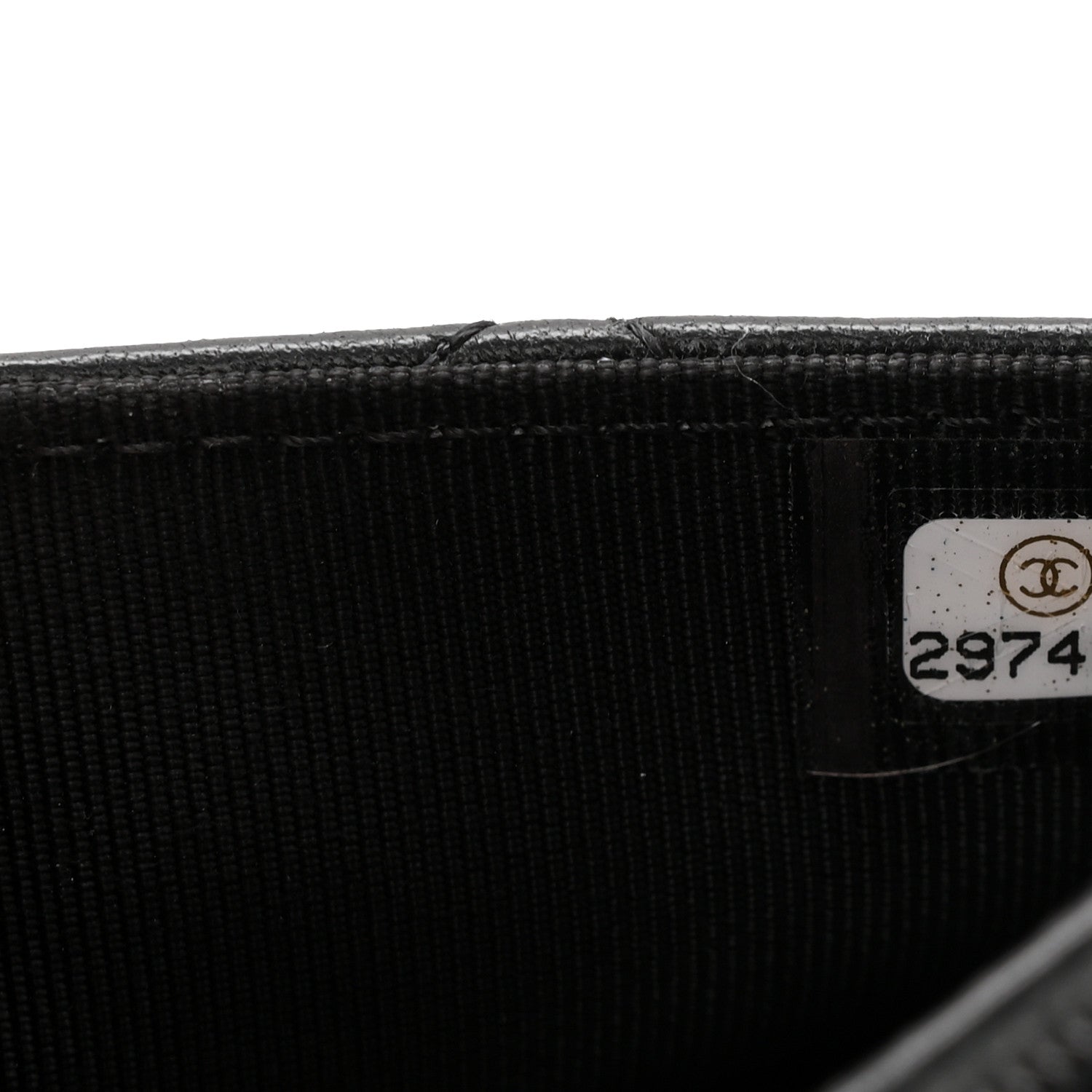 Lambskin Quilted Wallet On Chain WOC Black