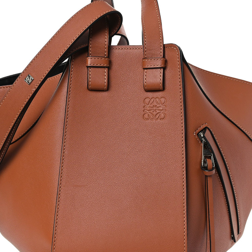 Calfskin Small Hammock Shoulder Bag Tan
