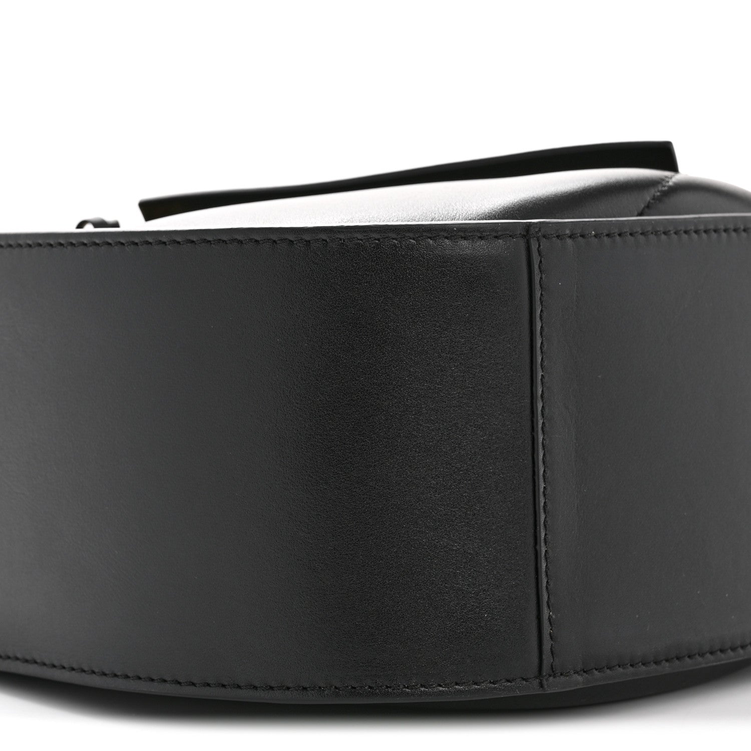 Calfskin Hammock Slice Bag Black