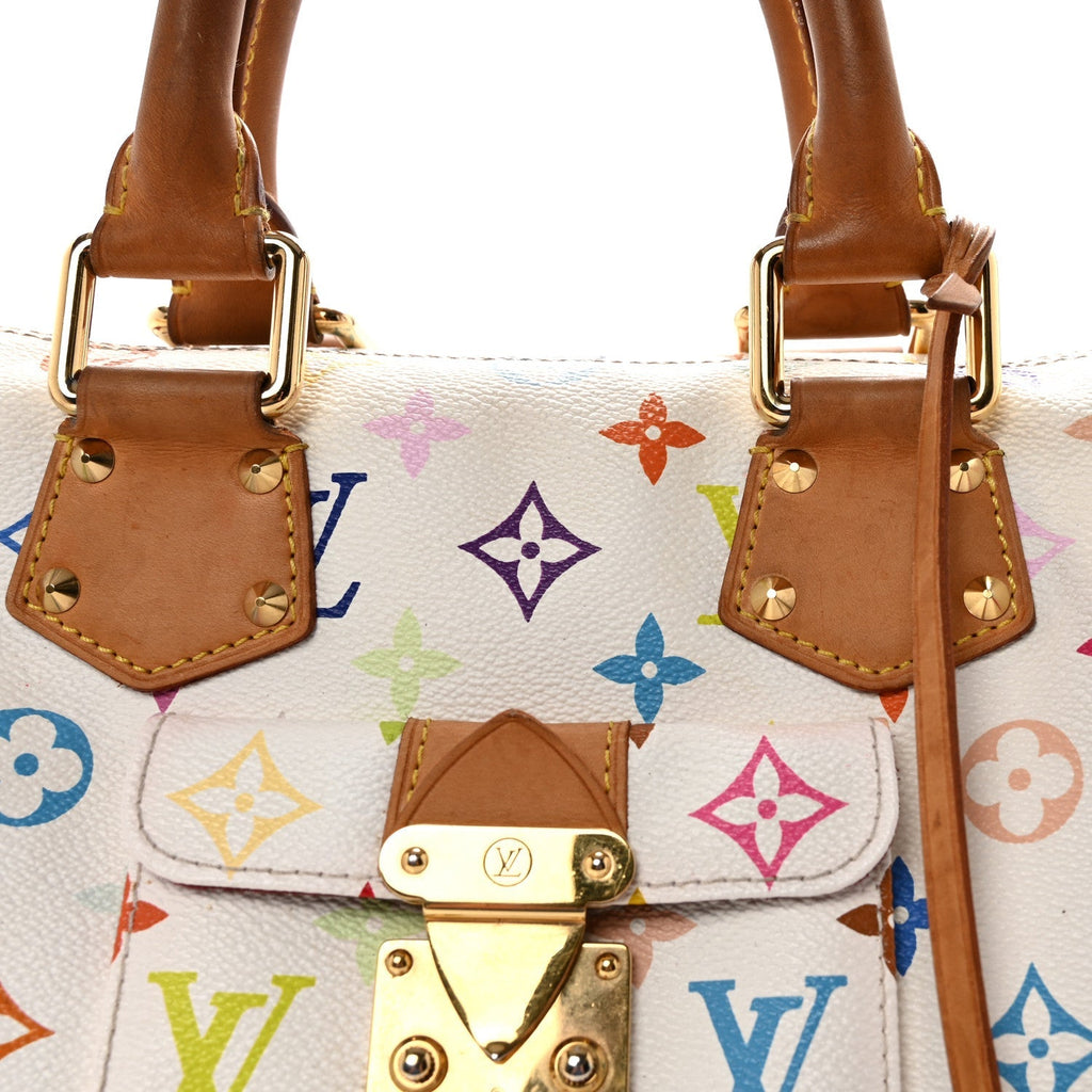 Monogram Multicolor Speedy 30 White